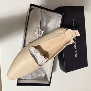 French Connection Women's Cream Loafers